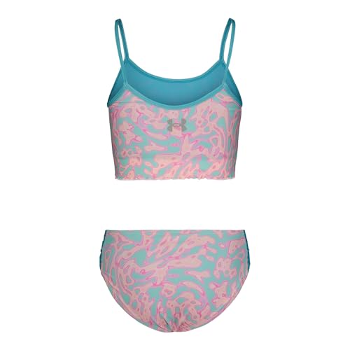 Image of Under Armour Girls' Two Piece Bikini Swimsuit, UPF 50+ Sun Protection, Quick Drying Bathing Suit