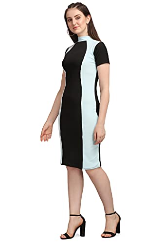 Image of PURVAJA Women's Corduroy Bodycon Knee-Length Cocktail Dress