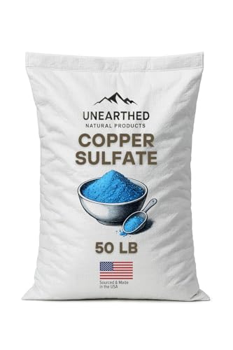 Unearthed 99.1% Pure Copper Sulfate Fine Crystals - Essential Mineral Supplement for Flock Health, Ideal for All Flocks & Livestock, Versatile for Use as Copper Powder or Solution