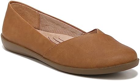 LifeStride Womens Notorious Ballet Flat, Tan, 10 Wide US | Image 3