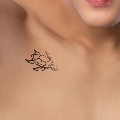 TATWOTOI - Pochoir pour tatouage éphémère - Petite tortue de mer