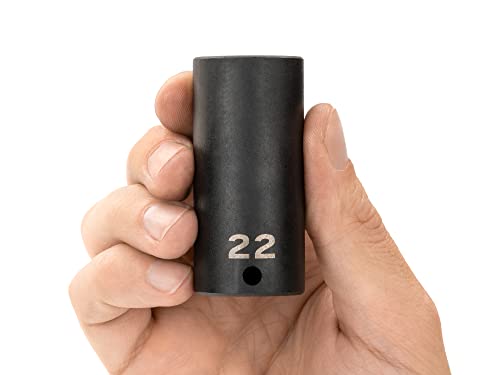 Image of TEKTON 3 /8 Inch Drive x 22 mm Deep 12-Point Impact Socket | SID13322