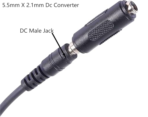 Adaptador conector DC 5.5mm x 2.1mm hembra a hembra, 2 piezas miniatura 4