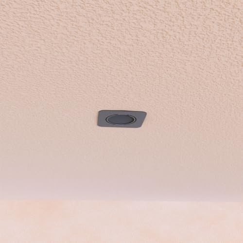 Suporte de Teto Embutido Quadrado p/Alexa Echo Pop – Branco, Discreto e Seguro