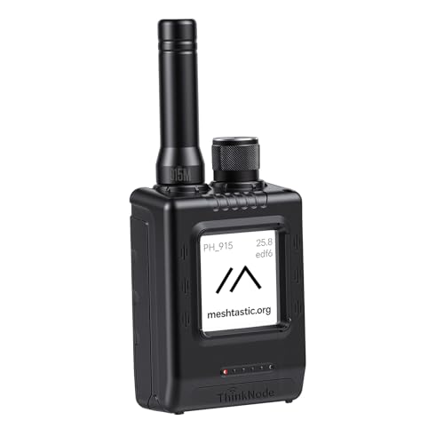 IoTeikXgo Meshtastic Device with GPS and nRF52840: ThinkNode M1 LoRa Meshtastic Transceiver with 1.54 EPD Screen and Protective Case SX1262 Wireless Module 1200mAh Rechargeable Battery (915MHz)