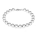 Produktbild Tuscany Silver Damen Sterling Silber 8mm poliert Ball Armband 19cm/7.5zoll 8.26.5322
