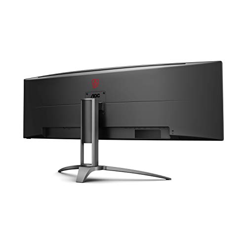 Image of AOC AG493UCX2 48.8″ Curved Gaming Monitor - Black | Dual-QHD 5120x1440 (32:9) |165Hz Refresh |1ms MPRT, FreeSync Premium | DisplayHDR400 | USB-C & KVM | UltraWide VA Panel