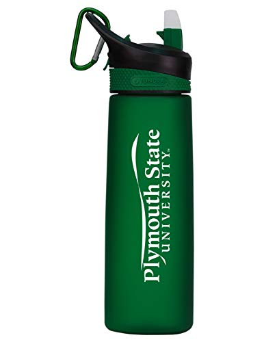 Plymouth State University Tritan Plastic Frosted Sport Bottle, Design-1 - Green