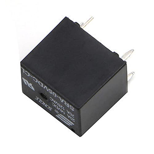 Relais SRA-05VDC-CL 5V DC 20A de type PCB pour circuit imprimé en lot de 5 pièces