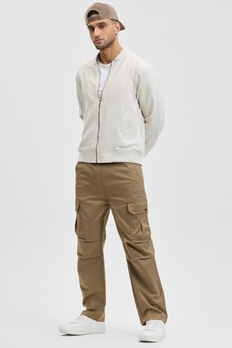 Image of SNITCH Mens Textured Relaxed Fit Jacket