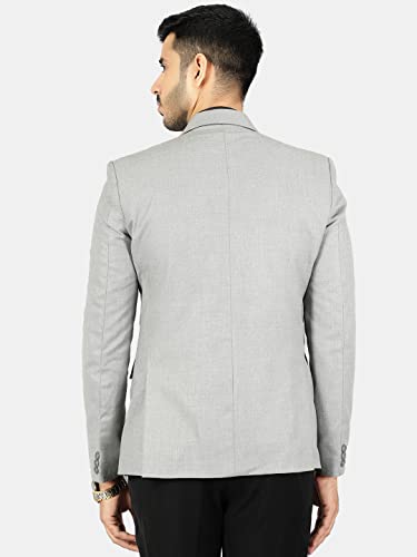 Image of WINTAGE Men's Polyester Cotton Plain Blazer