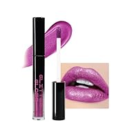 Rouge a Levre Pailleté Métallique, Rouge à Lèvres Violet Brillant Mat Longue Tenue Waterproof, Lip Stain Hydratant, Lip Gloss Crayon a Levre Haut Pigment Sans Transfert, Cadeaux Maquillage Femme-05