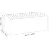 Lonian Kitchen Cupboard Organiser, Home and Kitchen Storage Shelf Wire Rack Made of Metal for Kitchen Cabinets, Counter-Tops, Pantries, Food and Utensils - White (Pack of 2)