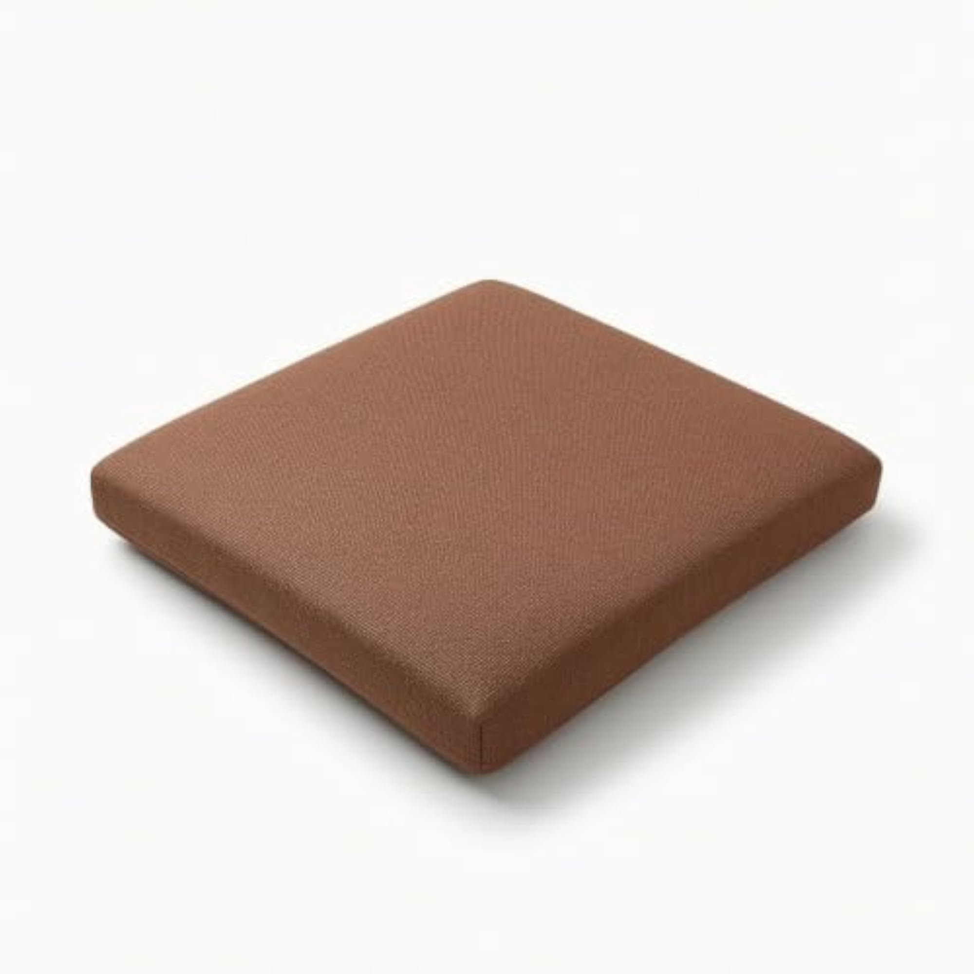 Brown High-Density Chair Cushion with Ties
