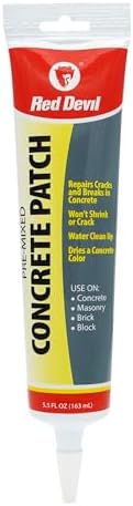Red Devil 0645 Pre-Mixed Concrete Patch Squeeze Tube, (5.5oz)