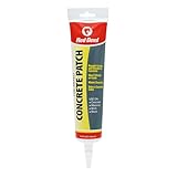 Red Devil 0645 Concrete Repair Patch, Cement Crack Filler, 5.5 Oz Squeeze Tube, Pre-Mixed, Pack of 1, Gray, Made in USA