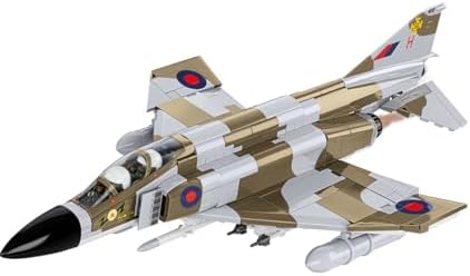 COBI F-4M Phantom II (FGR.2) RAF, Maßstab 1:48, 728 Teile | Bedruck (Pad Printed), bewegliche Teile, Cockpit zum Öffnen, abnehmbares Fahrwerk, Ständer, hergestellt in der EU, ab 9+