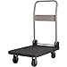 PSHHLBR Einkaufstrolleys Floral Einkaufstrolley,Faltbare Trolley,Beweglicher Logistik Express Van,Außen Umzug Pull-Lieferwagen,Gummirad,Anti-Rutsch (Color : Black, Size : 93cm)
