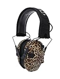 Walker's Razor Slim Electronic MUFF - Leopard Print
