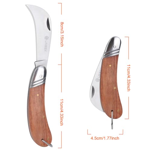 Cuchillo de Jardín Plegable Linsen Outdoor con Hoja de Acero Inoxidable miniatura 3