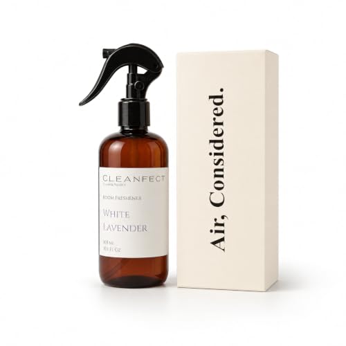 Image of White Lavender Room Freshener Spray - 300 ml, Long Lasting Plant-Derived Home Fragrance, Natural Lavender Mist for Bedroom, Living Room, Bathroom, Free from Harsh Chemicals