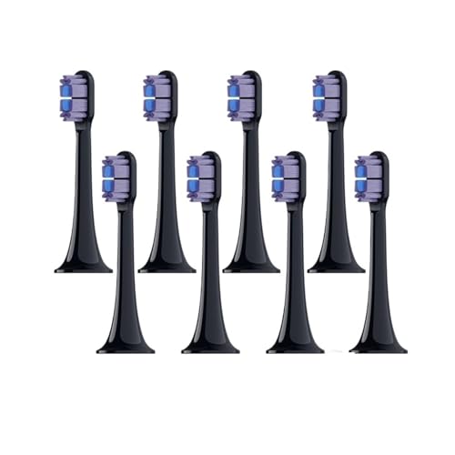 4/8 �����w�b�h�AXiaomi/Mijia T300/T500/T700 �d�����u���V�w�b�h Xiaomi ���u���V�ƌ݊�������(Gray 8PCS)