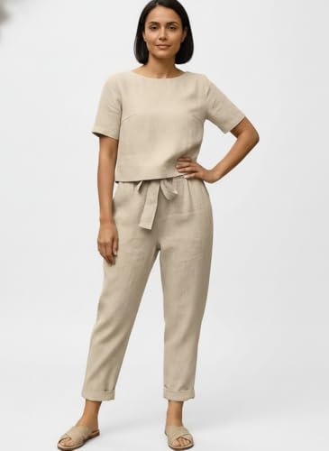 Image of Co ord Set for Women Stylish | Dress for Woman | Summer Cord Set for Women | Pajama Set | Pyjama Set for Beach & Resort Outfits Full Sleeve (30 C-1-4)