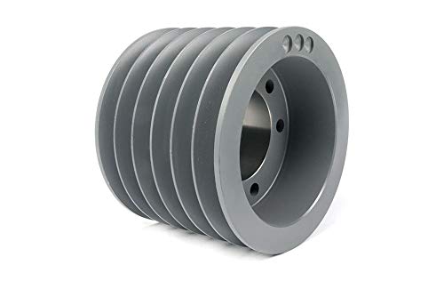 TB Woods 1306C Classical V-Belt Sheave, C Belt Section, 6 Grooves, F Bushing required, Cast Iron, 13.40
