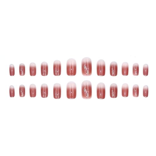 WERFOGH Short Spring and White And Long Lasting False Nail