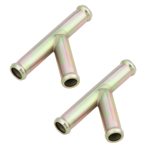 AS Axis Spindleon 2pcs Heater Hose Y Wye Connector 16mm Coolant Pipe Adapter Y-Type