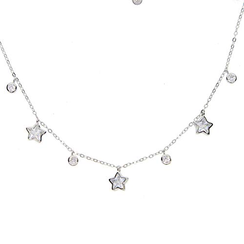 Collier ras du cou argent 925 pendentif lune, le cadeau idéal pour femme