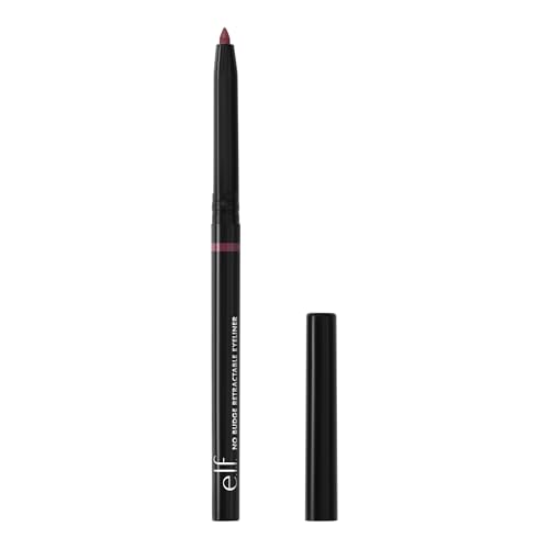 E.L.F. No Budge Retractable Eyeliner, Creamy, Ultra-Pigmented & Waterproof, Creates Bold & Defined Lines, Vegan & Cruelty-Free, Ruby