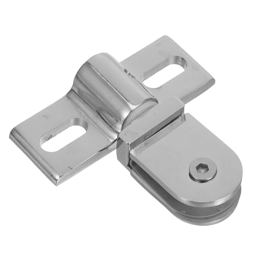 DECOMELODY Pivotante de Acero Inoxidable para Mampara de Ducha con Pinza de Puerta de Vidrio Apertura Bidireccional Resistente y Segura para Baño