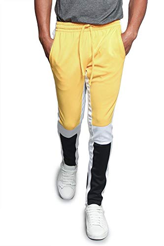 Image of G-Style USA Men's Side Stripe Ankle Zip Drawstring Trackpants