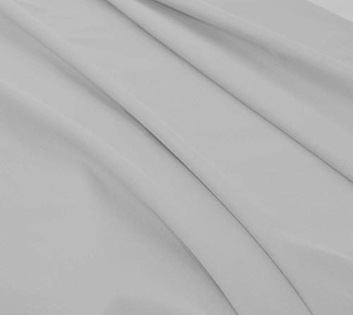 Cotton Bed Sheets 5 Piece Split Set 400 Thread Count 100% Extra Long Staple Luxurious & Hypoallergenic Bedding Hotel & Home Collection Deep Pocket 10-18 Inches (Split King, Light Grey Solid) #TOP4