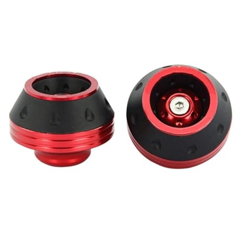 Curseur de protection de roue pour cadre de fourche avant de moto rouge