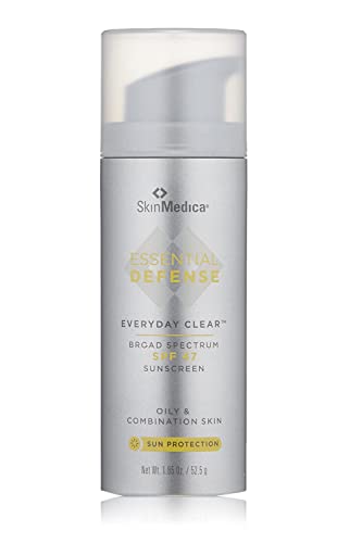 SkinMedica Essential Defense Mineral Shield SPF Sunscreen for Face. This Lightweight, Facial Sunscreen is Ideal for Oily and/or Combination Skin, 1.85 Oz