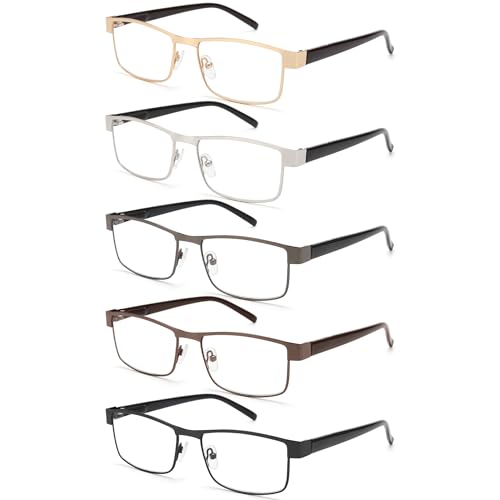 BLS Businessman Rectangular Reading Glasses - Professional Durable Readers...