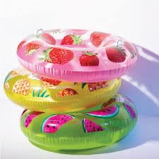 Image of Inflatable Swimming Floater for Summer Fun | Round Swim Ring for Kids 9+| Lightweight Pool Floater for Beach,Lake Party for Adult | Water Safety Lounge for Swimmers-42 in-Pack of 1