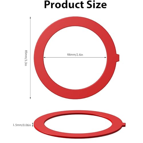 10 PCS Flush Valve Seal for Kohler Silicone, Upgraded Silicone Material Toilet Repair Kit Canister Flush Valve Seal Easy to Install Tank Gasket Replacement Parts Compatible K-GP1059291 K-4436 Part