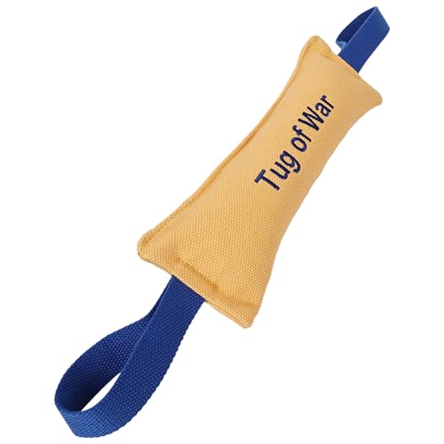 Cojín para mordida para perros - Juguete de entrenamiento para perros, cojín resistente para mordida con asas resistentes, juguete de remolque robusto para perros de tamaño mediano a grande, juguete