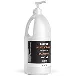 Nicpro White Large Acrylic Paint Set (69 oz, 2040 ml) Rich Art Painting Supplies Non Toxic for Multi Surface, Canvas, Wood, Leather, Fabric Stone Craft, for Kid & Adult with Pump