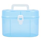 LALAFINA Handliche Transparente Aufbewahrungsbox mit Doppelter Schicht...