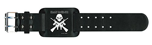 Iron Maiden Wristband A Matter Of Life And Death Band Logo Official Leather