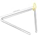 KEILEOHO 10 Stück Triangel Musikinstrument mit Schlägel, 15 cm/ 6 Zoll Triangle Percussion Dreieck Instrument für Praxis, Professionelle Aufführungen