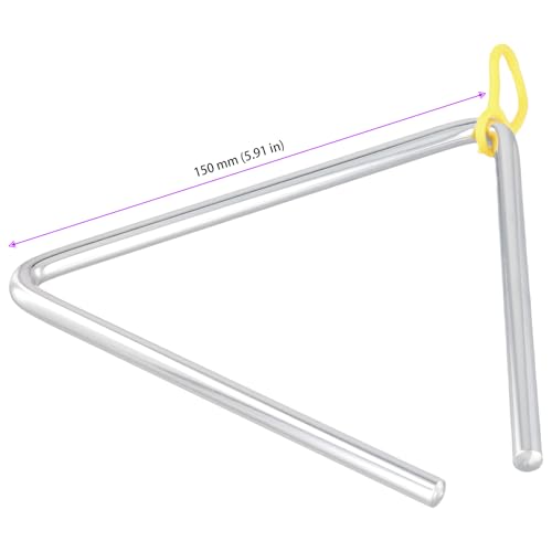 Triangle de percussion 15 cm KEILEOHO lot de 10 instruments de musique école - 2