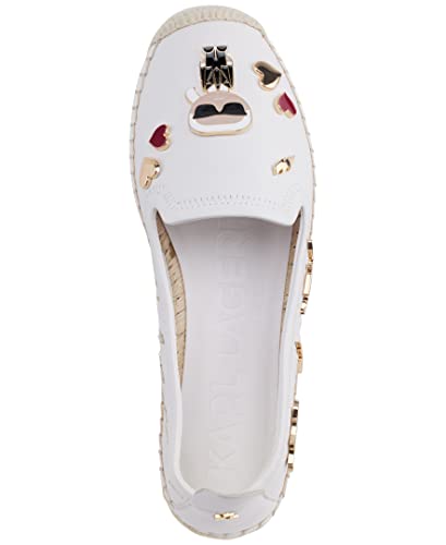 Image of Karl Lagerfeld Women's Michaela Slip on Espadrille Sandal with Pins