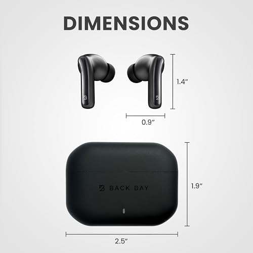 FirstClass - True Wireless Earbuds Noise Cancelling, Bluetooth 5.4 Ear Buds Wireless Bluetooth Earbuds Noise Cancelling Earpods, iPhone and Android Active Earphones with ANC Sound Canceling Headphones by Back Bay Audio - Image 8