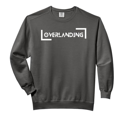 Alpha Survival Group Overlanding Accessories Black Adult Sweatshirt, Relaxed Fit, Small