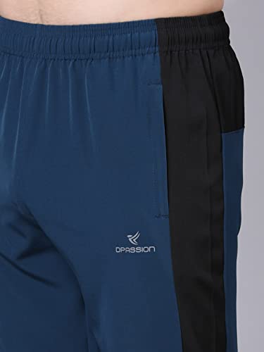 Image of Dpassion Regular fit Running Track Pants for Men with Zipper Pocket | Lowers for Men |Sports Track Pant for Men Polyester